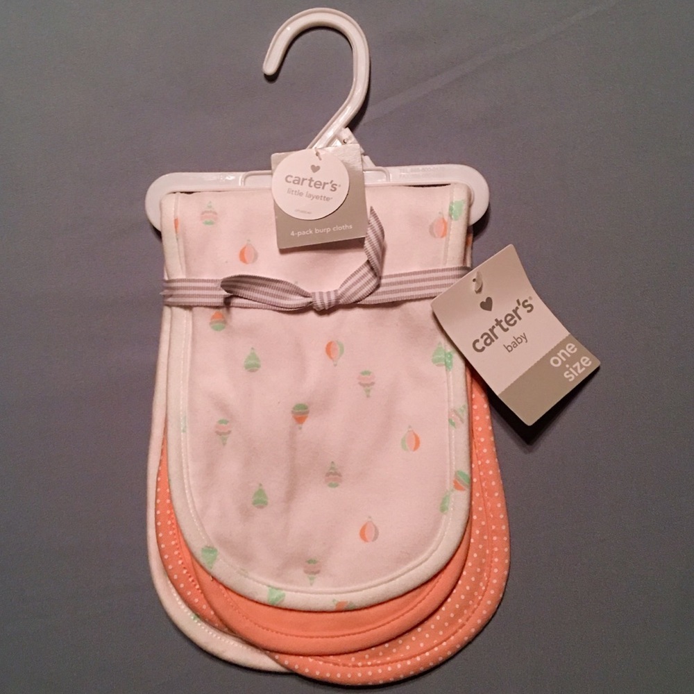 New Carter’s Hot Air Balloon Burp Clothes